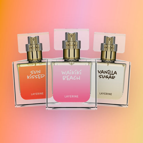 Beach Club: Sun Kissed, Waikiki Beach, and Vanilla Sugar bottles